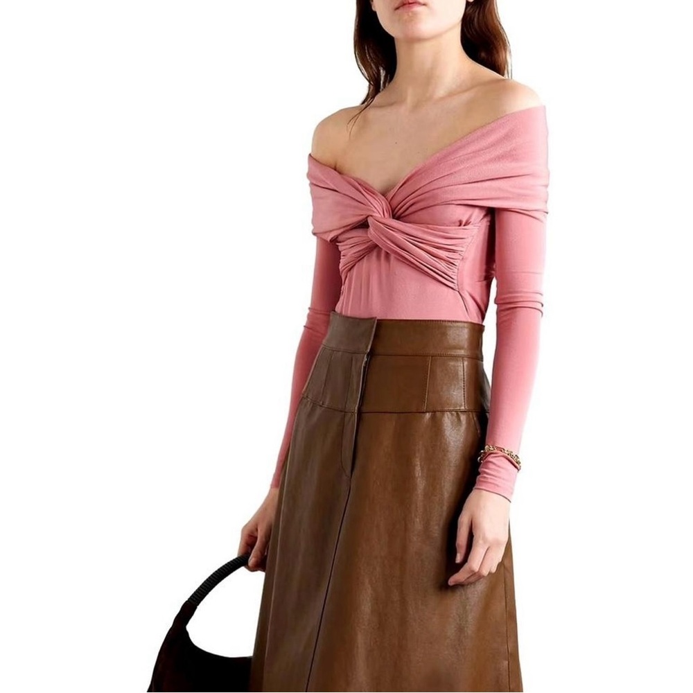 Khaite Cibo Bodysuit in Pink